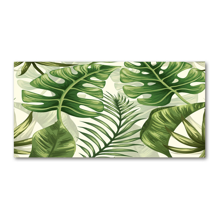 Bay Isle Home Tropical Leaves Wrapped Canvas Art Prints Wayfair.co.uk